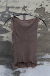 Marc le bihan silk elastic stretch vest 26954 series French handmade MLB-26954-BOIS DE ROSE 26954 E23